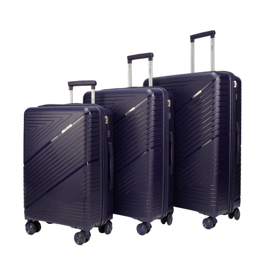 PPS33 Navy Blue Suitcase Set of 3