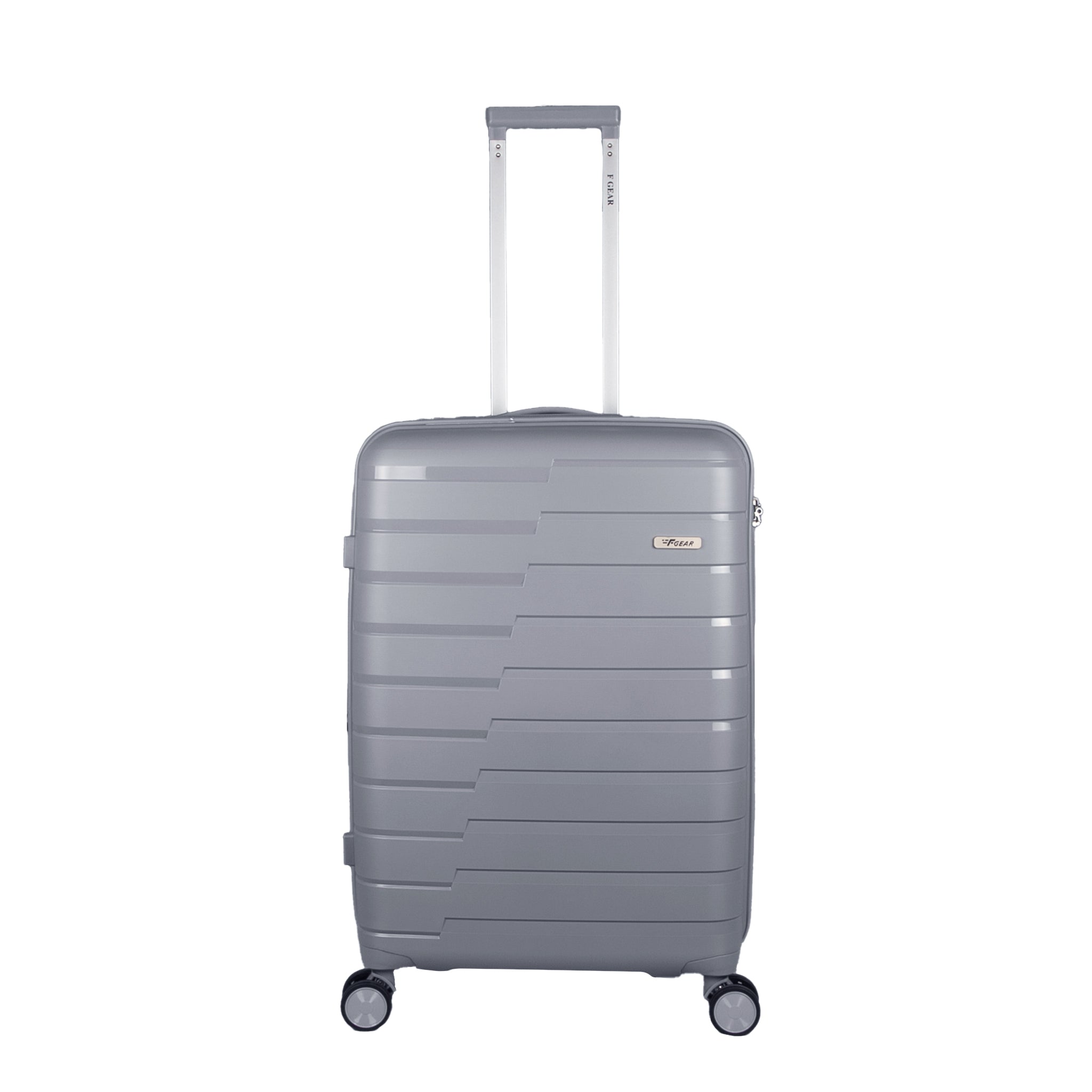 PPS27 24 Light Grey Expandable Medium Check in Suitcase F Gear.in