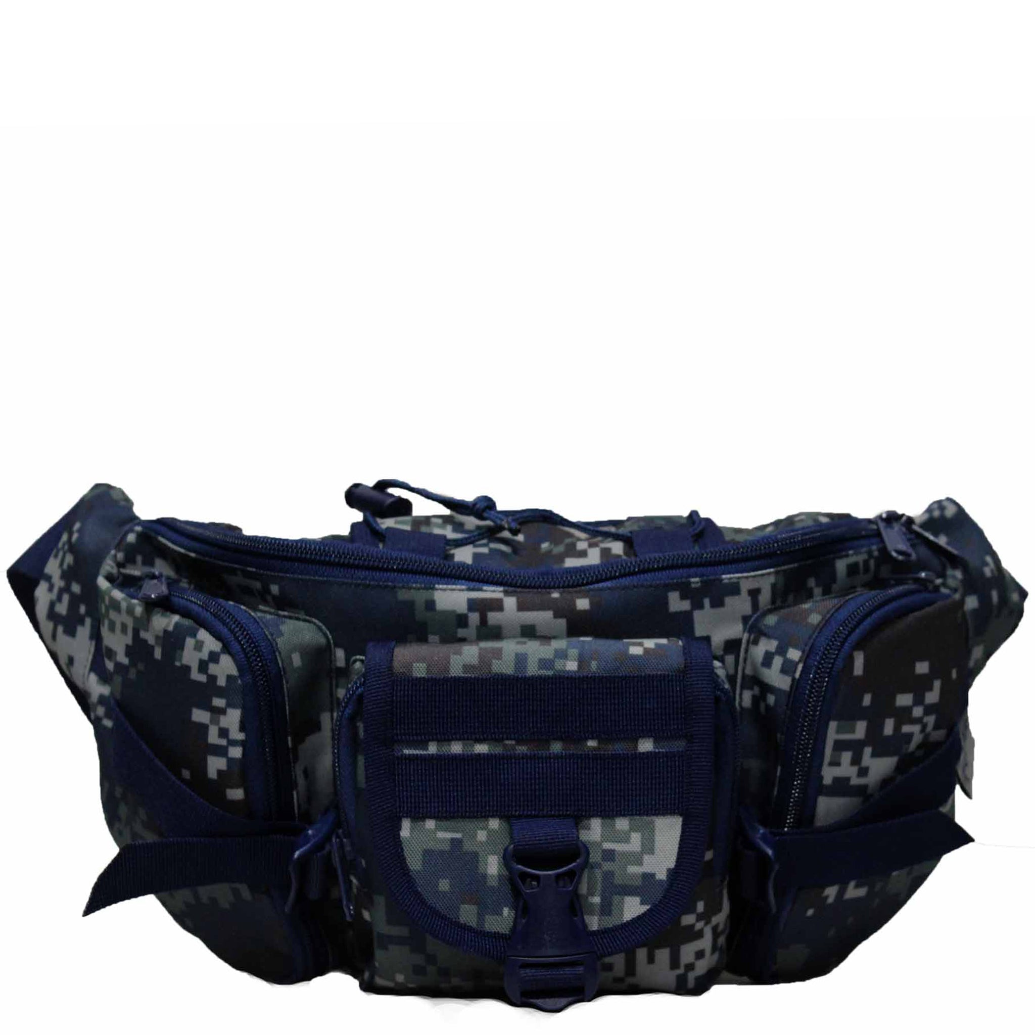 Blue camo shop fanny pack