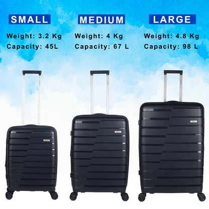 PPS27 Navy Blue  Suitcase Set of 3