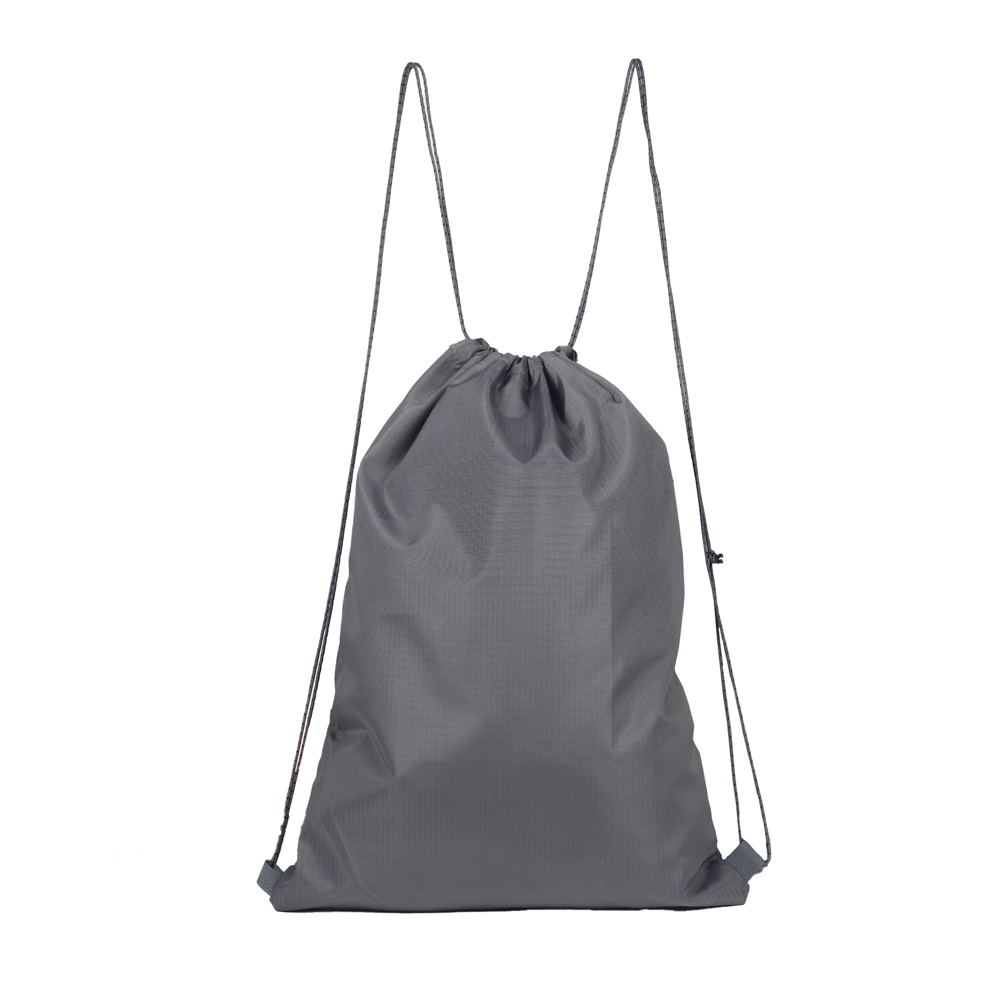 Grey drawstring backpack hotsell