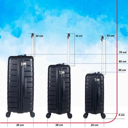 PPS27 Navy Blue  Suitcase Set of 3