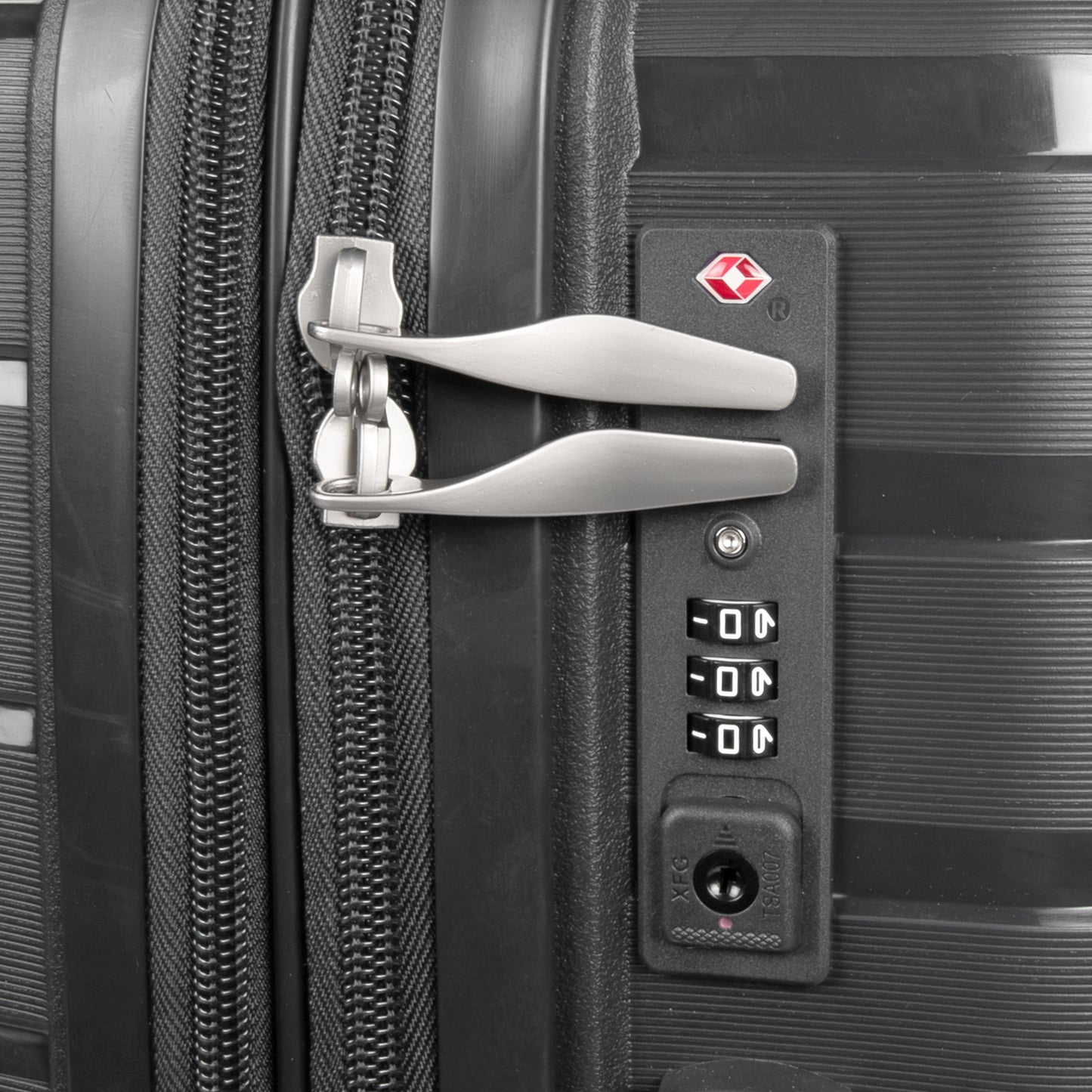 PPS27 24" Dark Grey Expandable Medium Check-in Suitcase