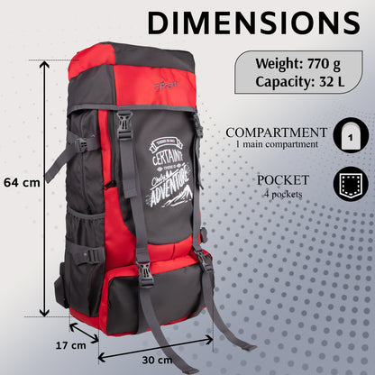 Ridge 32L DK Grey Rucksack