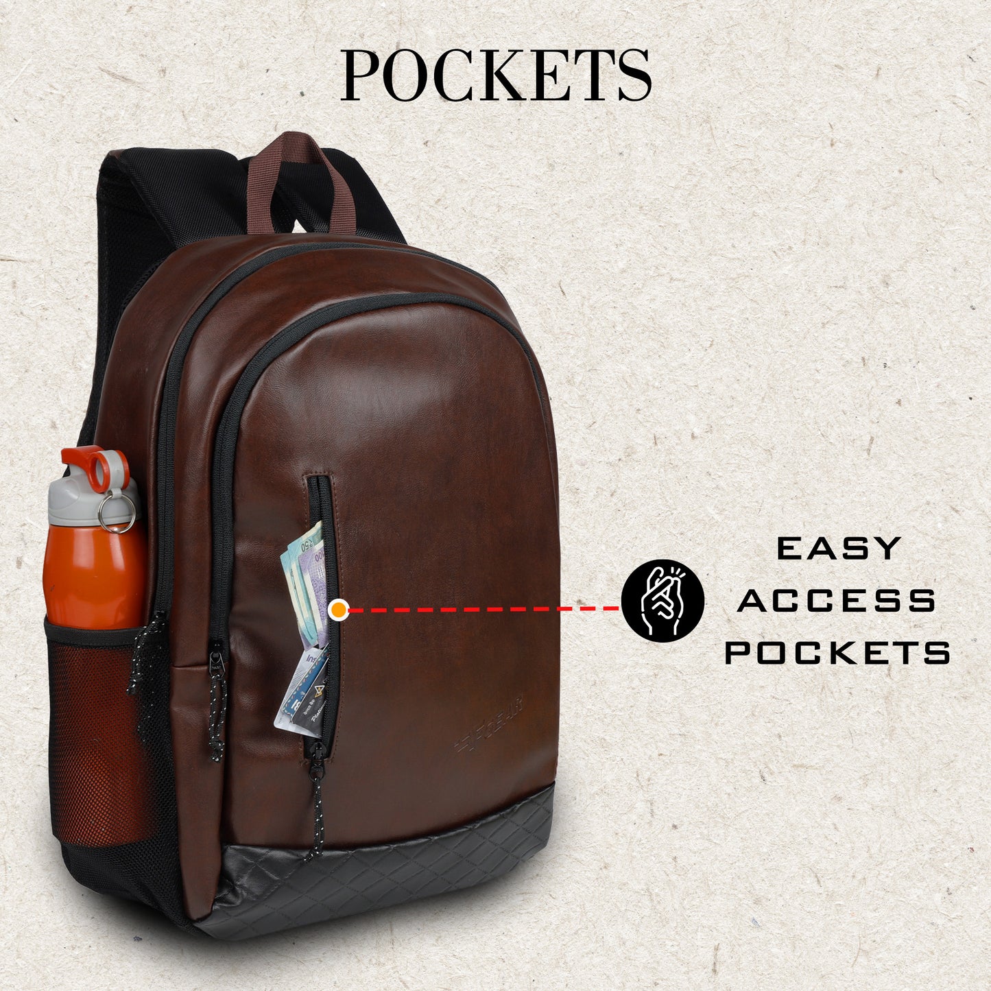 Bi Frost Executive 27L Brown Laptop Backpack