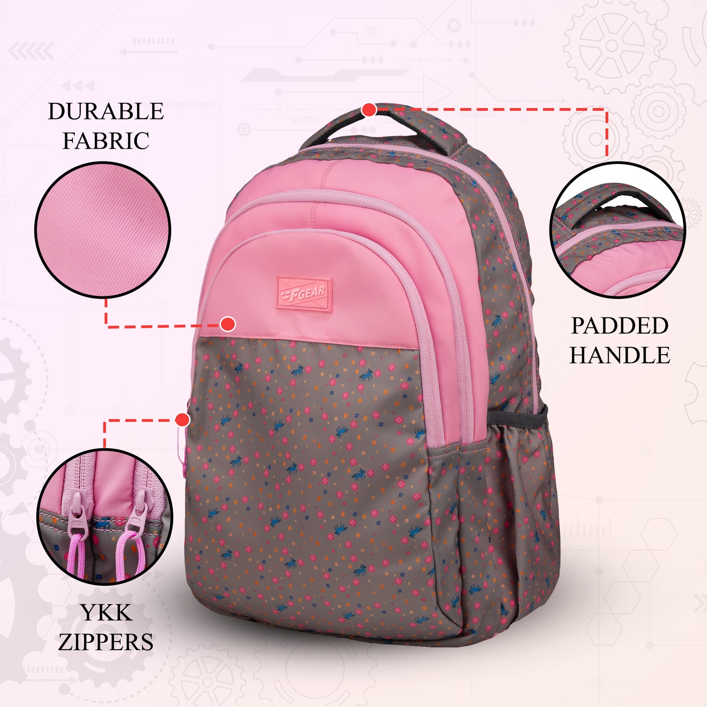 Fable 24L Pink Centifolia Backpack