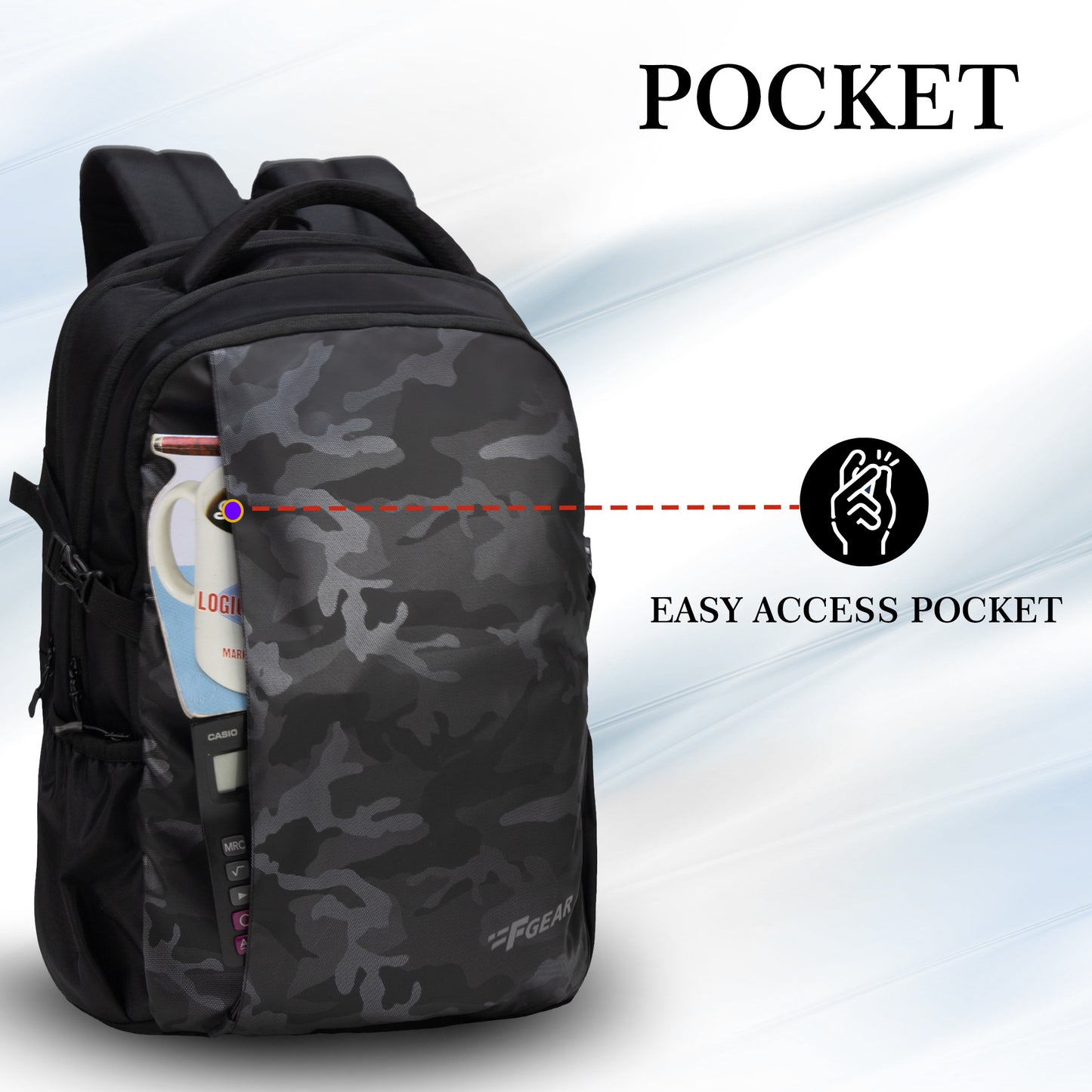 Talent Camo Black 31L Laptop Backpack