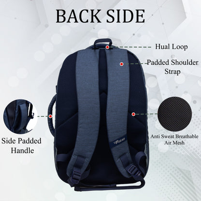 Road Runner 40L Melange Navy Laptop Backpack