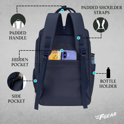 Senna 22L Navy Blue Laptop Backpack