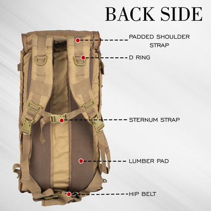 Military Garrison 36L Khaki Rucksack