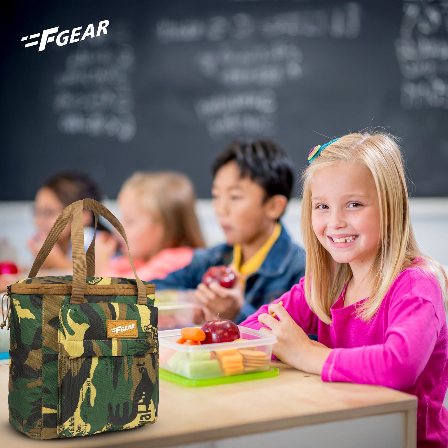 Hoover 7L Camo Star Green Lunch Bag