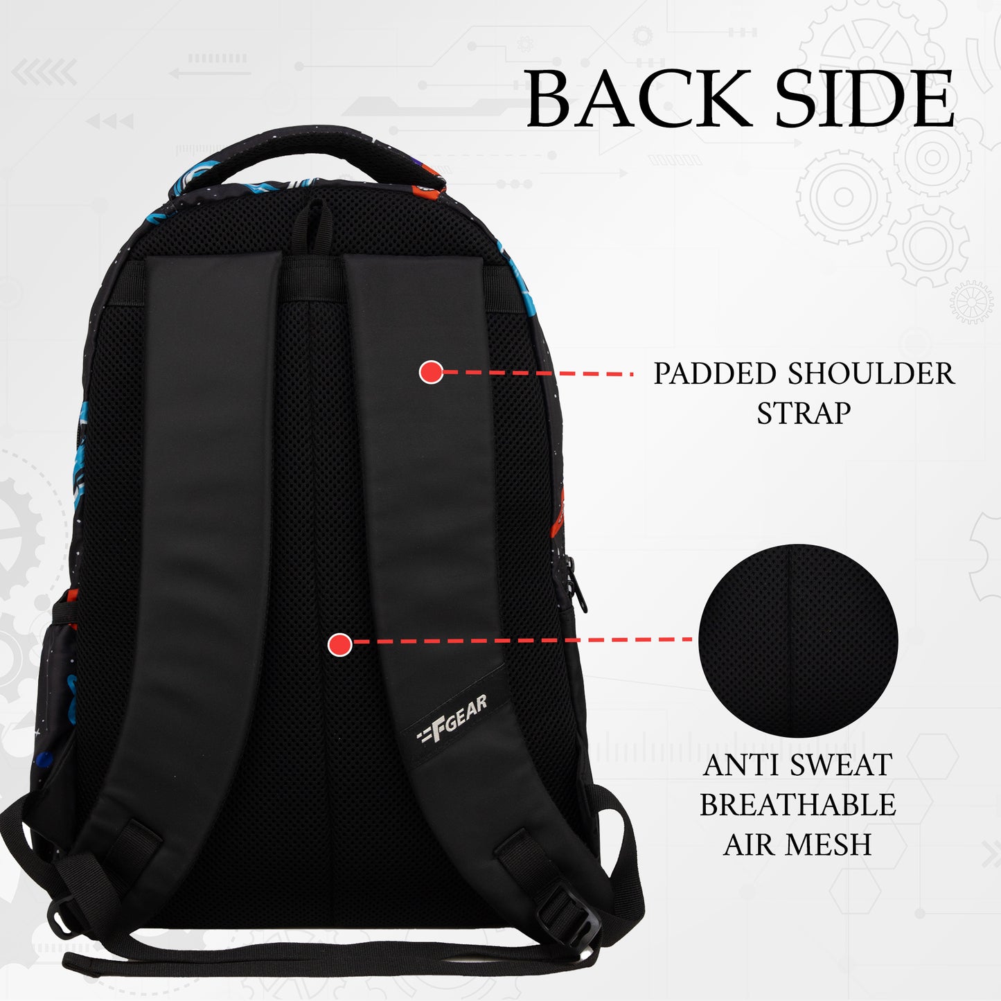 Fable 24L Black Planets Backpack