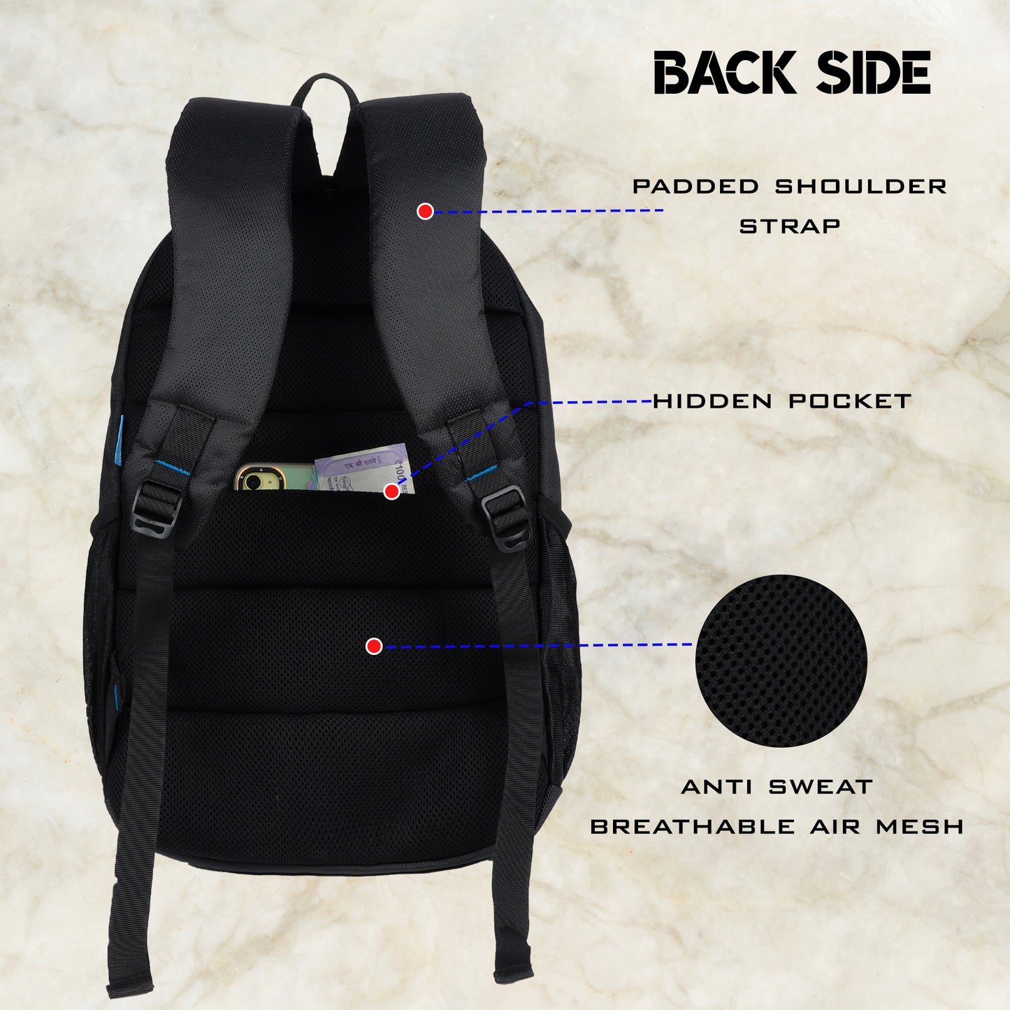 Arigato 32L Black Laptop Backpack