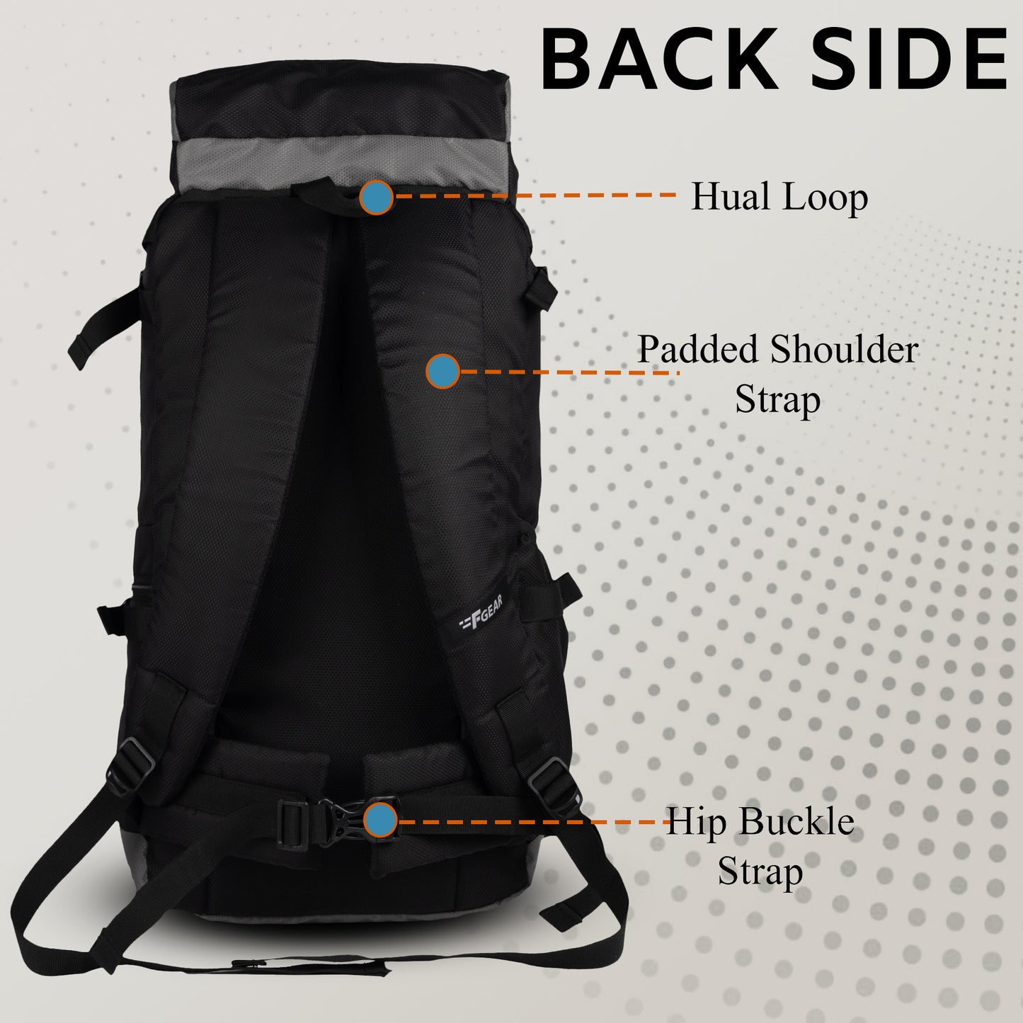 Ridge 32L Black Rucksack