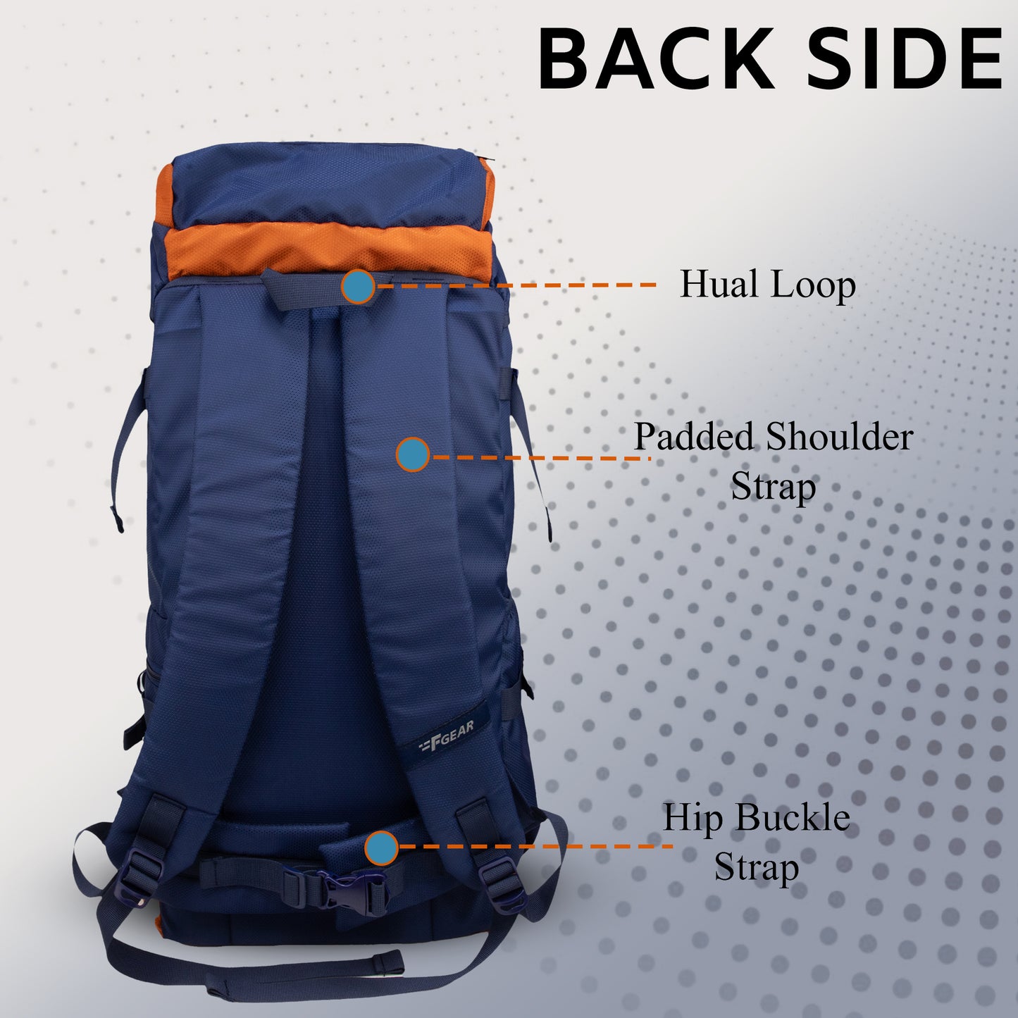 Ridge 32L Navy Blue Rucksack