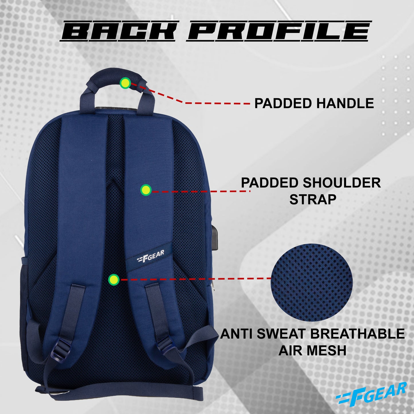 Harvey 25L Matt Navy Blue Laptop Backpack