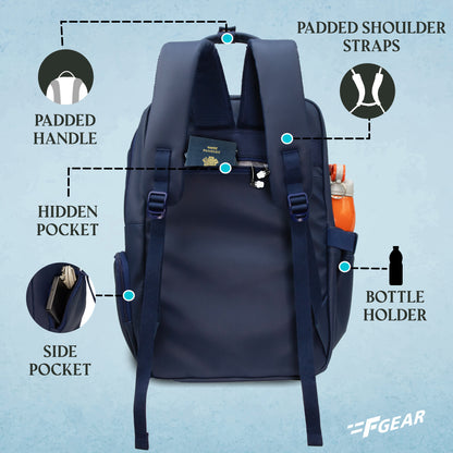 Judy 19L Navy Blue Laptop Backpack