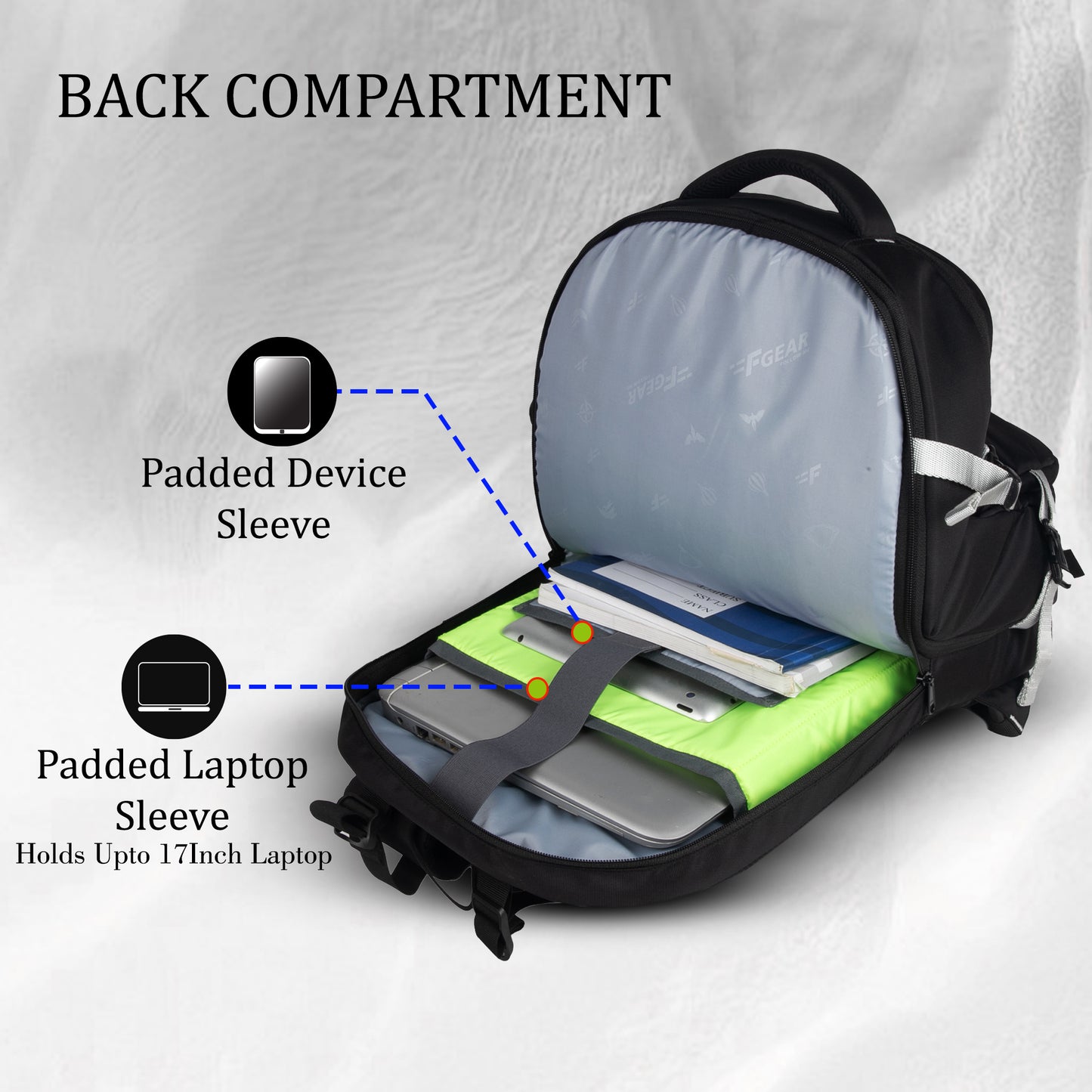 Ambient  35L  Black Laptop backpack