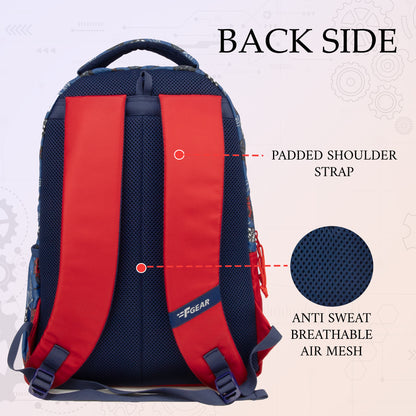 Fable 24L Blue Red Moto Manic Backpack