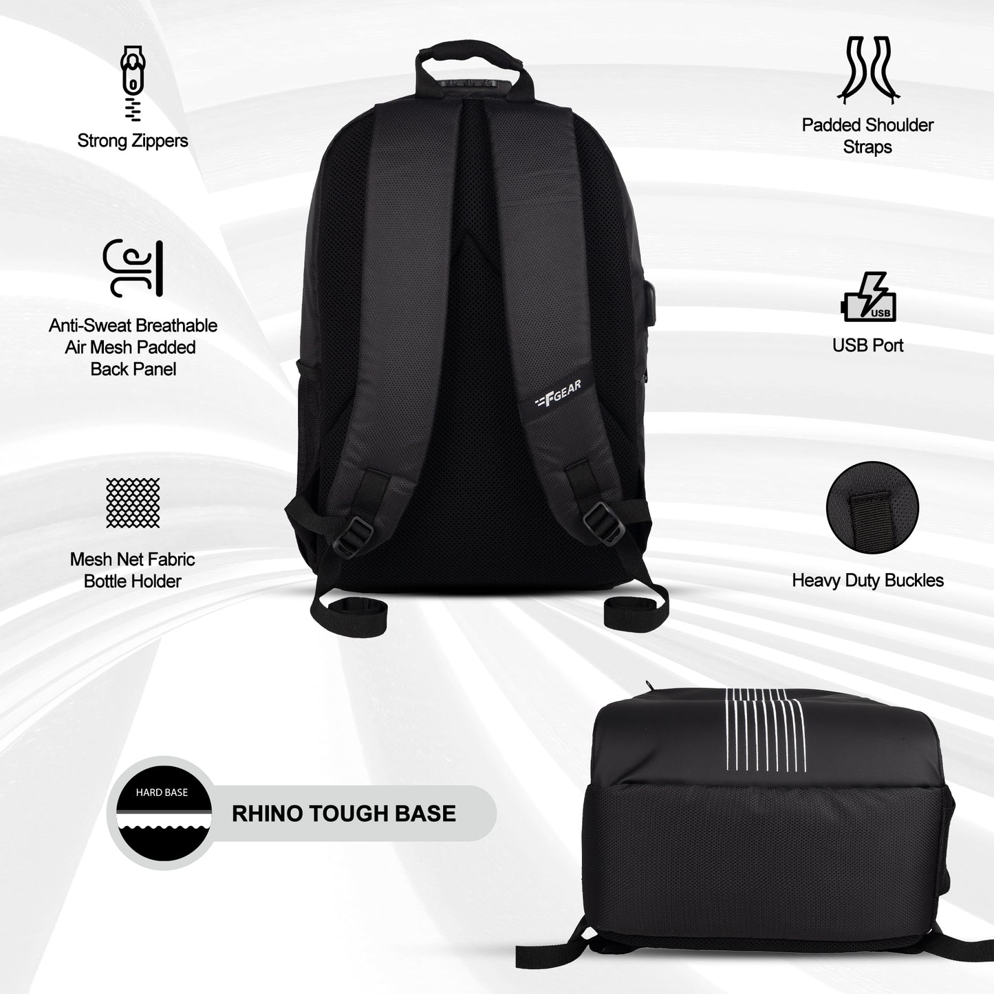 Spitfire 24L Matt Black Laptop Backpack