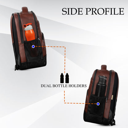 Luxur Alpha 25L Brown Laptop Backpack