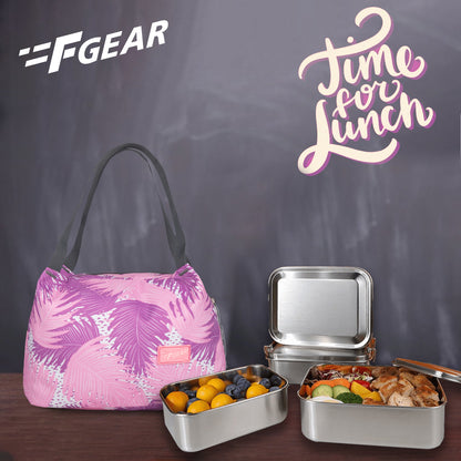 Tidbit 6L Ferns Purple Pink Lunch bag