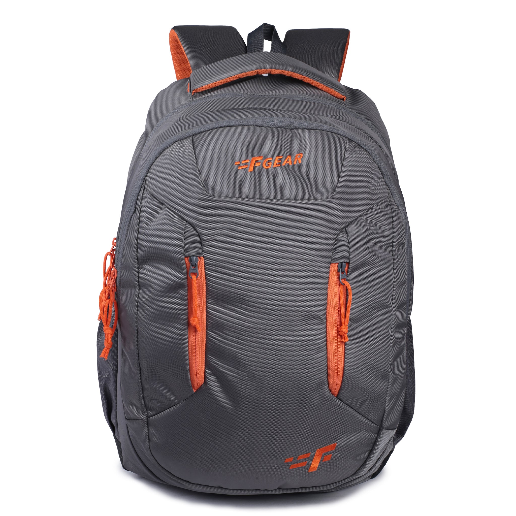 Gear black and outlet orange casual backpack