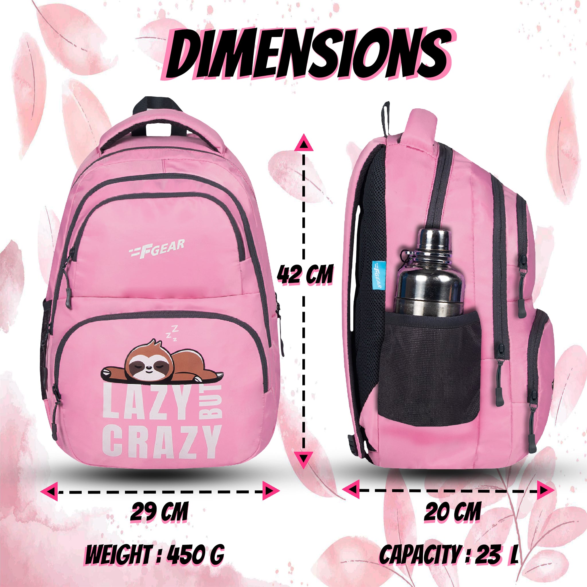 Pink backpack outlet price