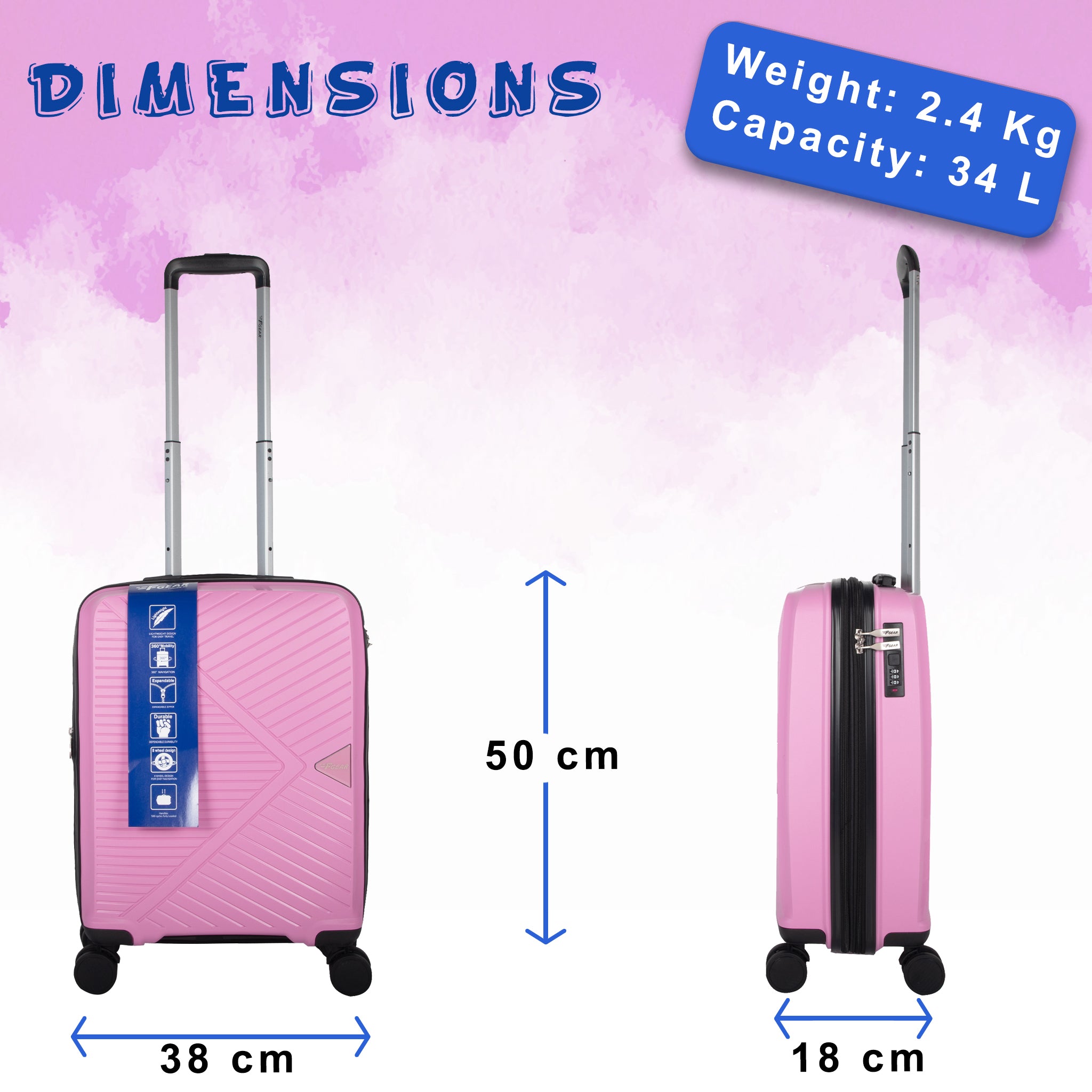 Size of a small suitcase online