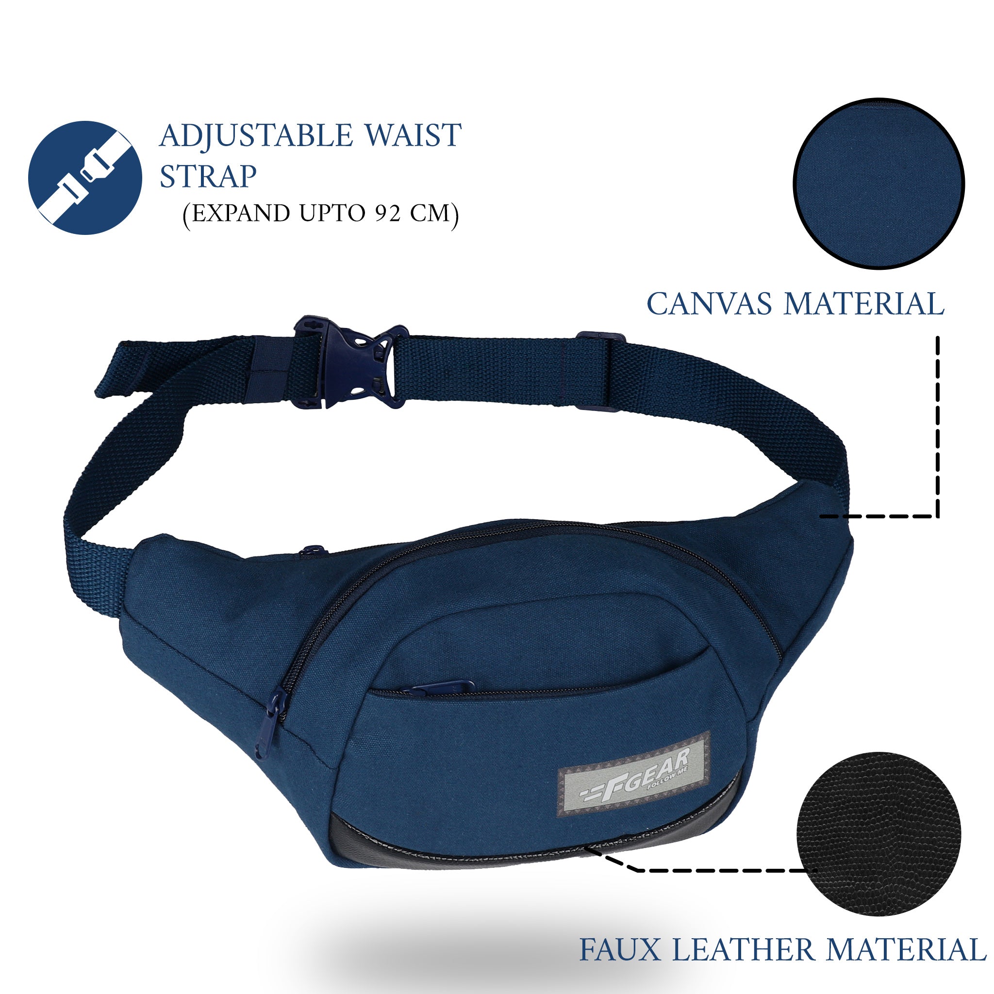 Expandable waist clearance pack