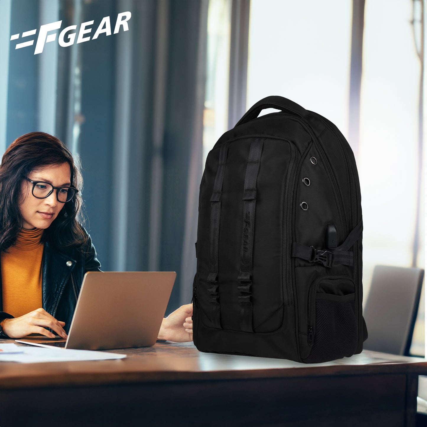 Pampero 34L Black Laptop Backpack