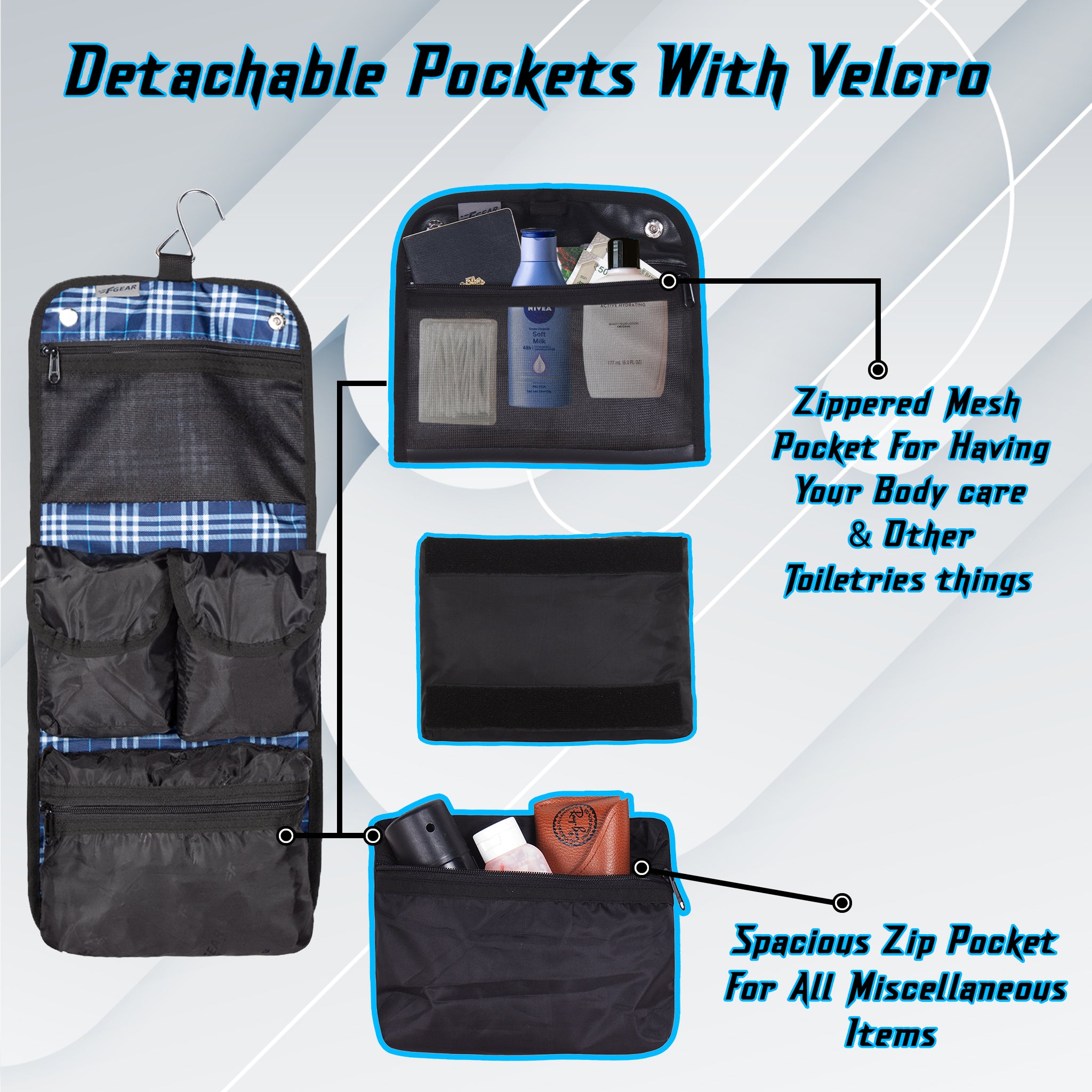 Detachable mesh pockets online for backpacks