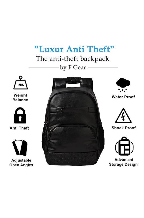 Men's Leather Backpack Anti Theft Leather Backpack – Luke Case