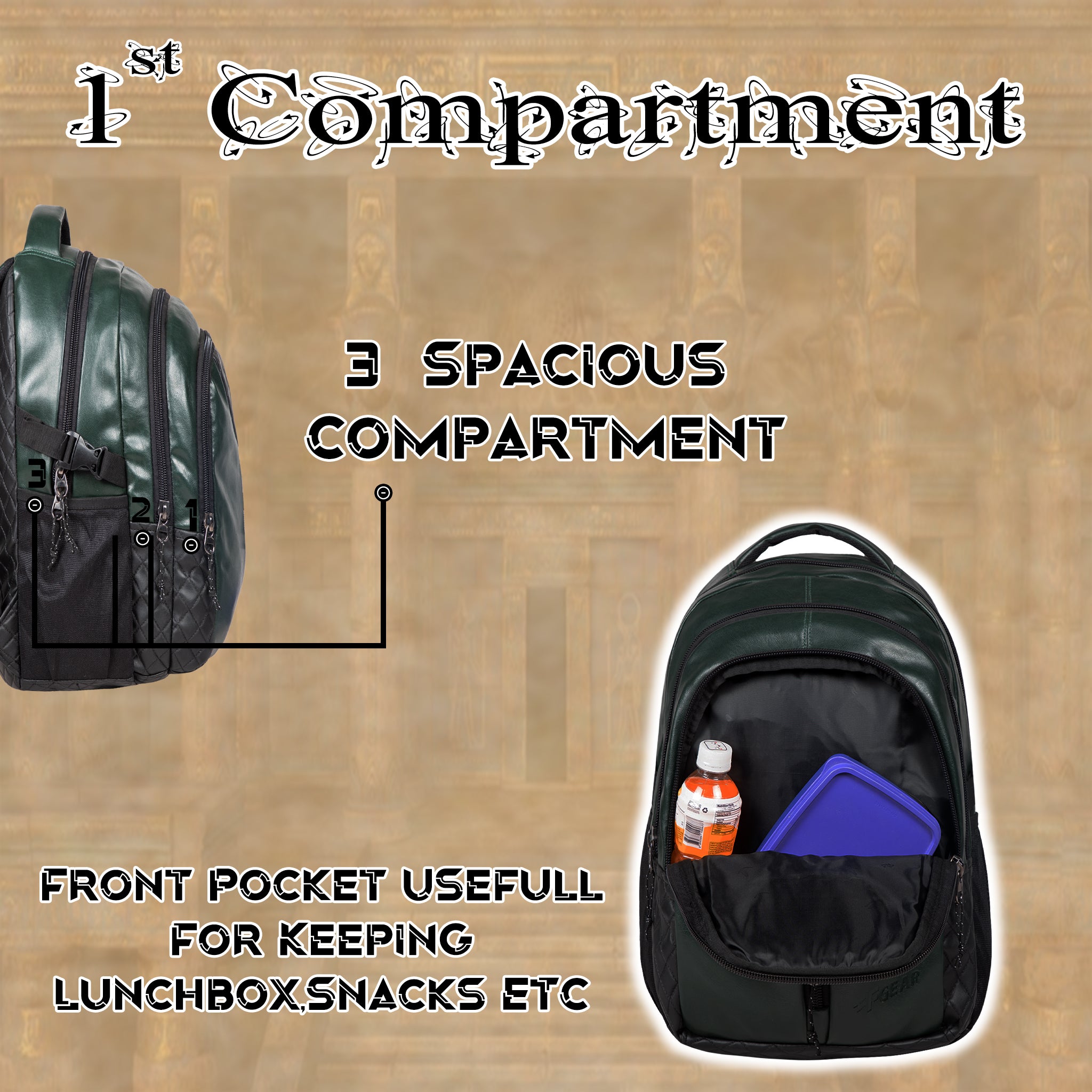 NAFCO TYCOON- 4 compartment, college/office/school/casual/ unisex Backpack  35 L Laptop Backpack Navy-Black - Price in India | Flipkart.com