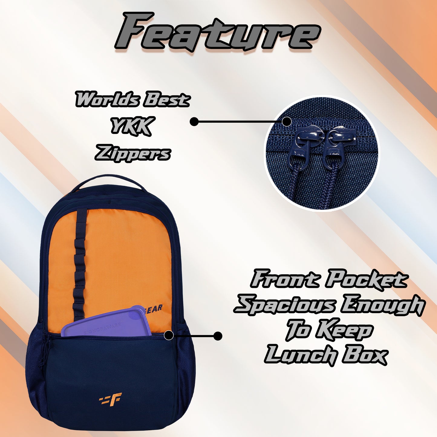 Dynamo 35L Orange Navy Backpack