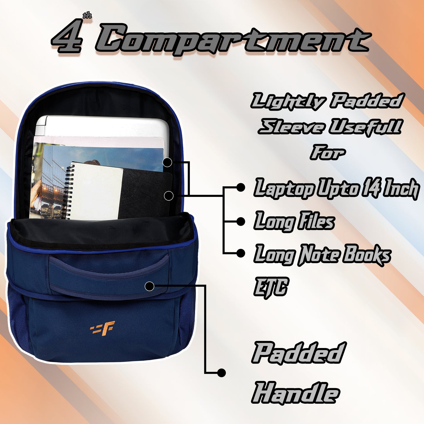 Dynamo 35L Orange Navy Backpack