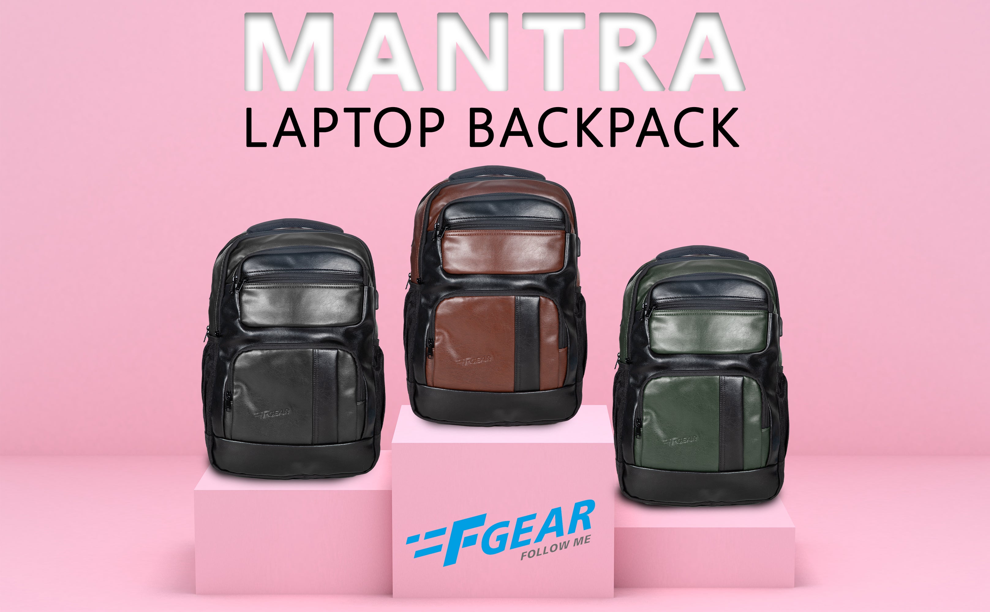 Mantra V2 28L Olive Green Laptop Backpack with raincover F Gear.in