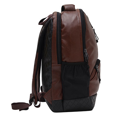 F Gear Yakuza Brown 34 liter Laptop Backpack Best Leather Backpacks F Gear.in