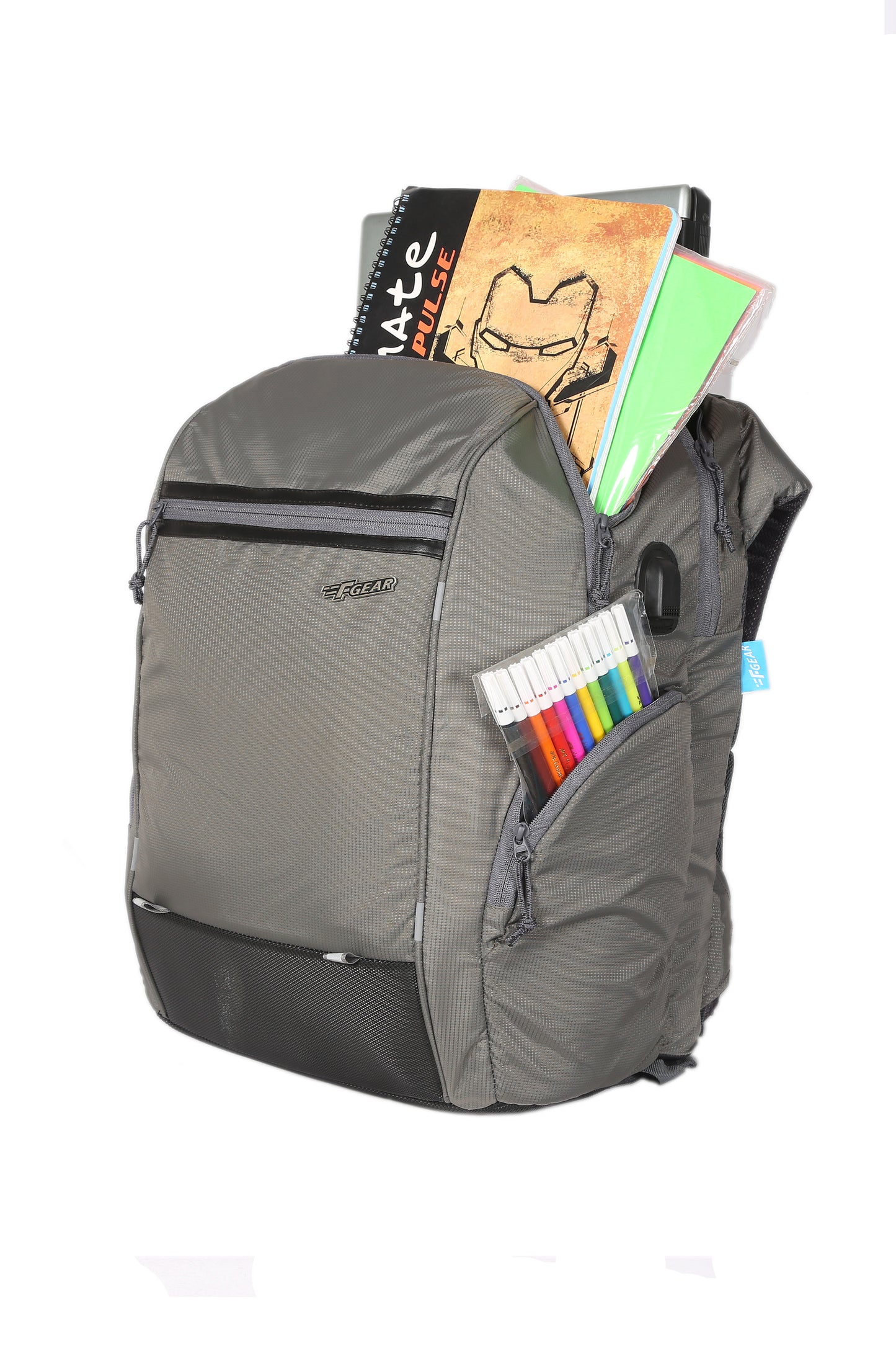 Marcus Doby 33L Grey Laptop Backpack