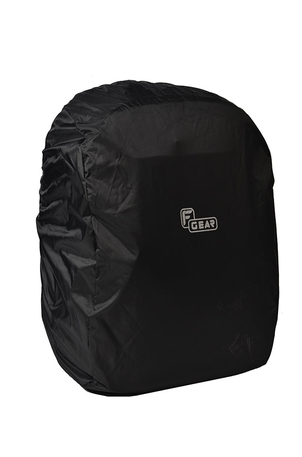 Luxur 25L Black Anti theft Laptop Backpack with raincover F Gear.in