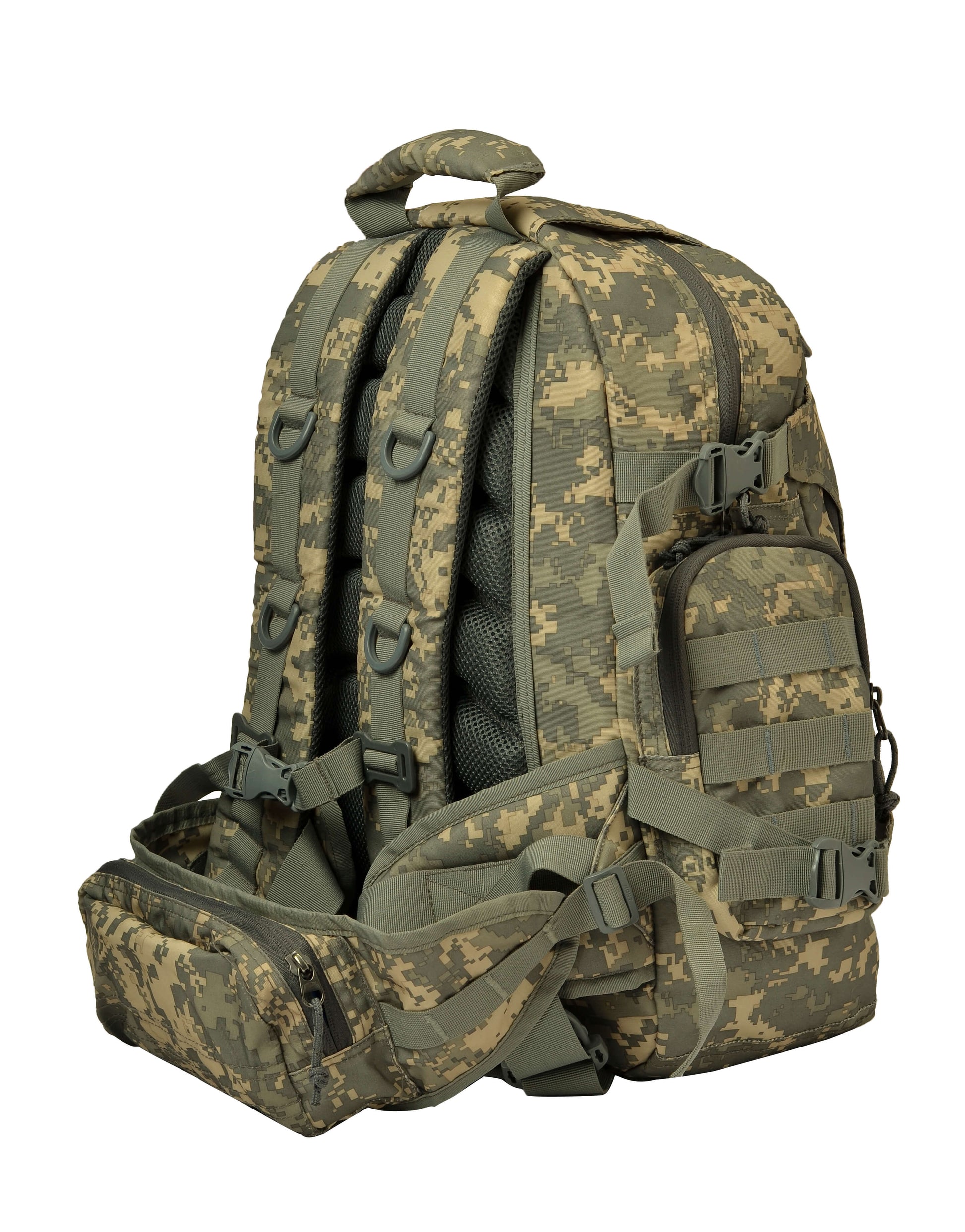 ACU DIGITAL CAMOUFLAGE TRANSPORT BUTT PACK - MOLLE Compatible, 10 x 8 x 6
