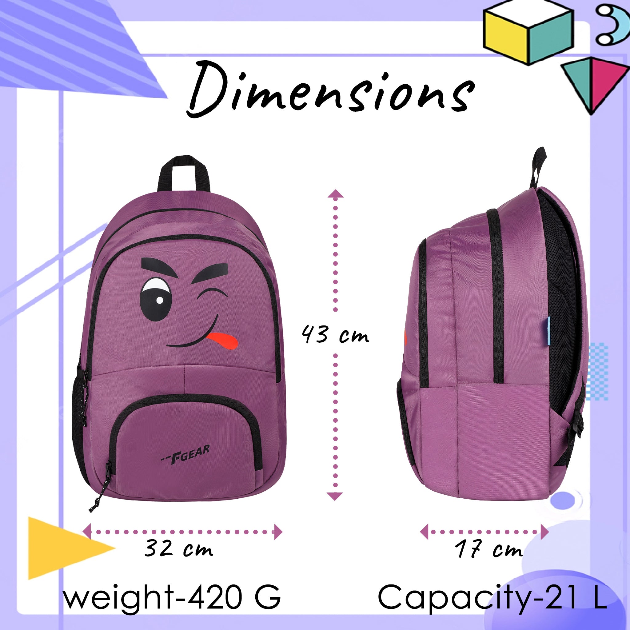 How big is shop a 21 liter backpack